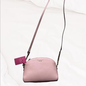 Light pink “Chalk Pink” Kate Spade small cross body or shoulder bag
